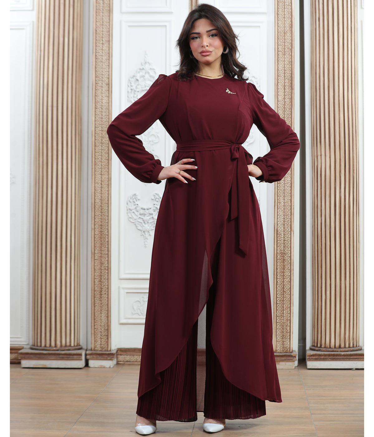 Pleated Jumpsuit