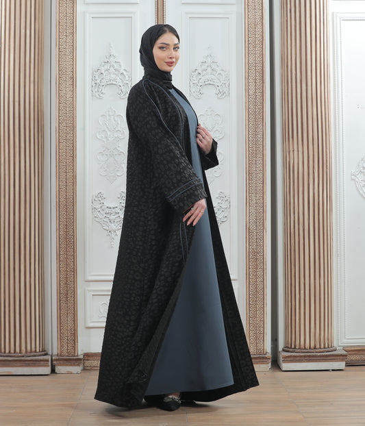 Layers of Elegance Two-Piece Abaya with Vest