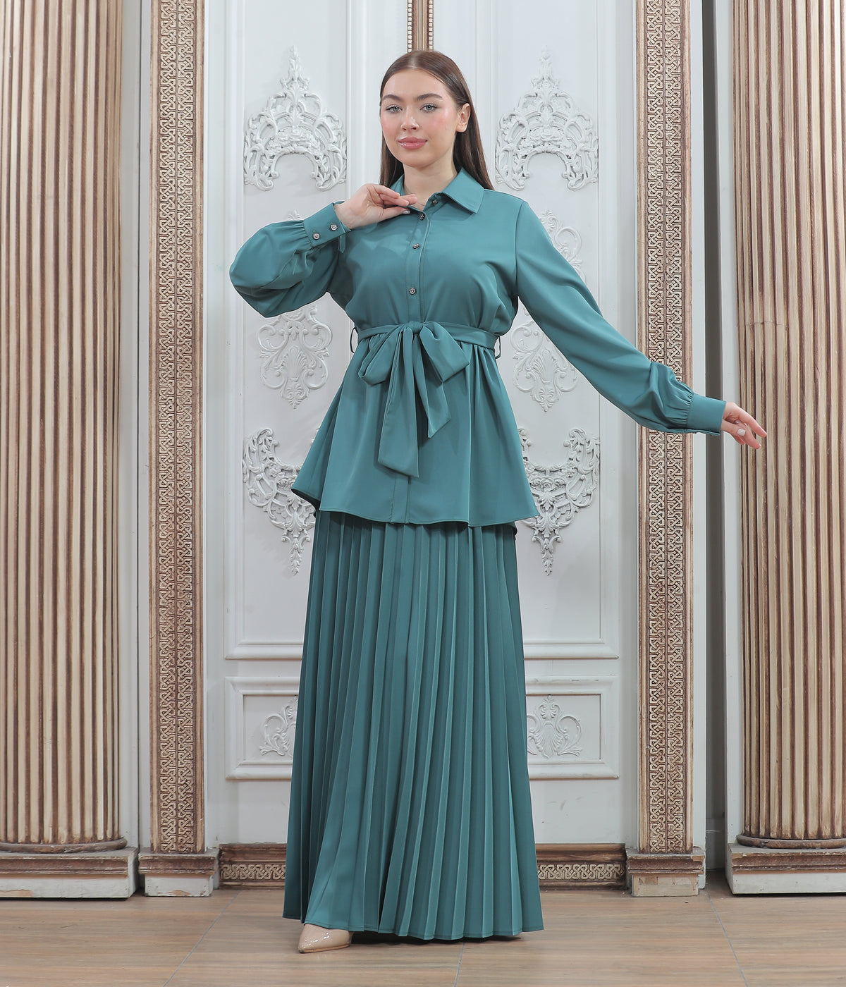 Marwa Summer Shirt & Skirt Set