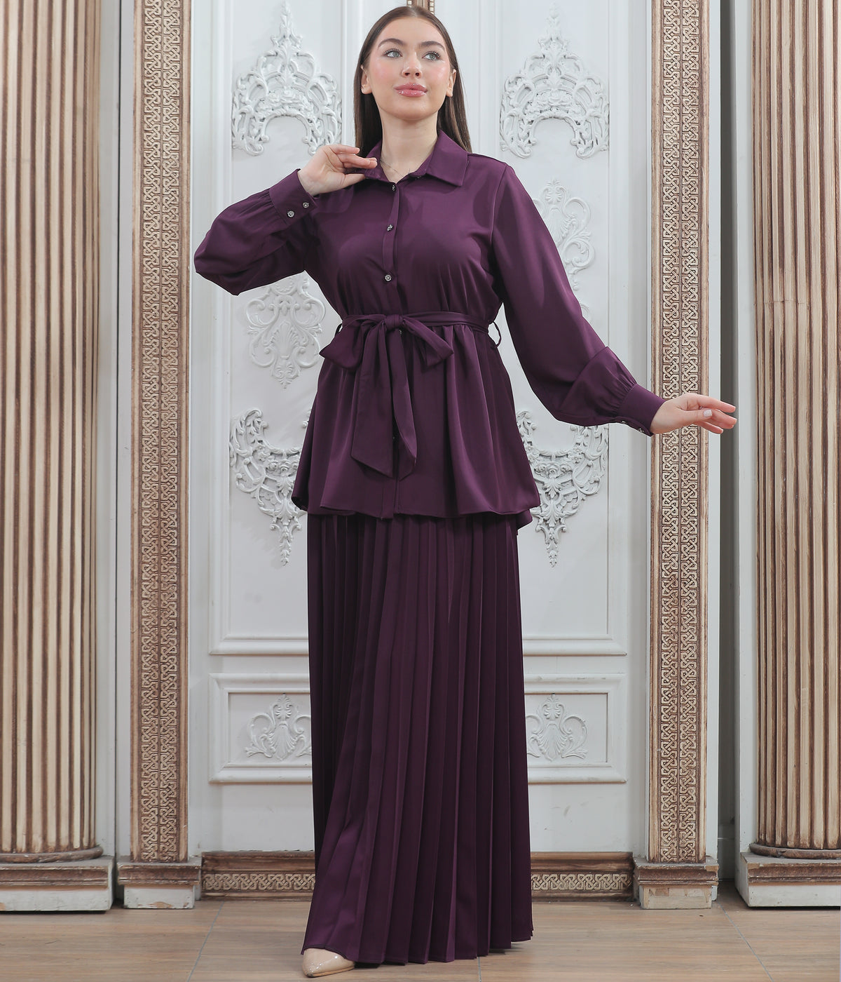 Marwa Summer Shirt & Skirt Set
