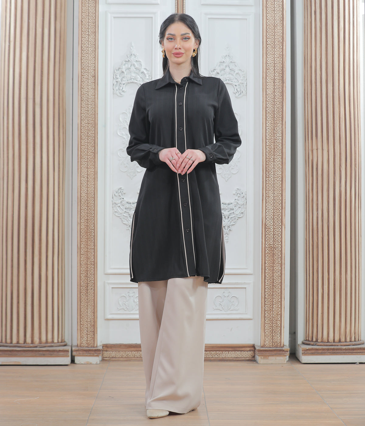 Naseema Modest Summer Set with Front Buttons