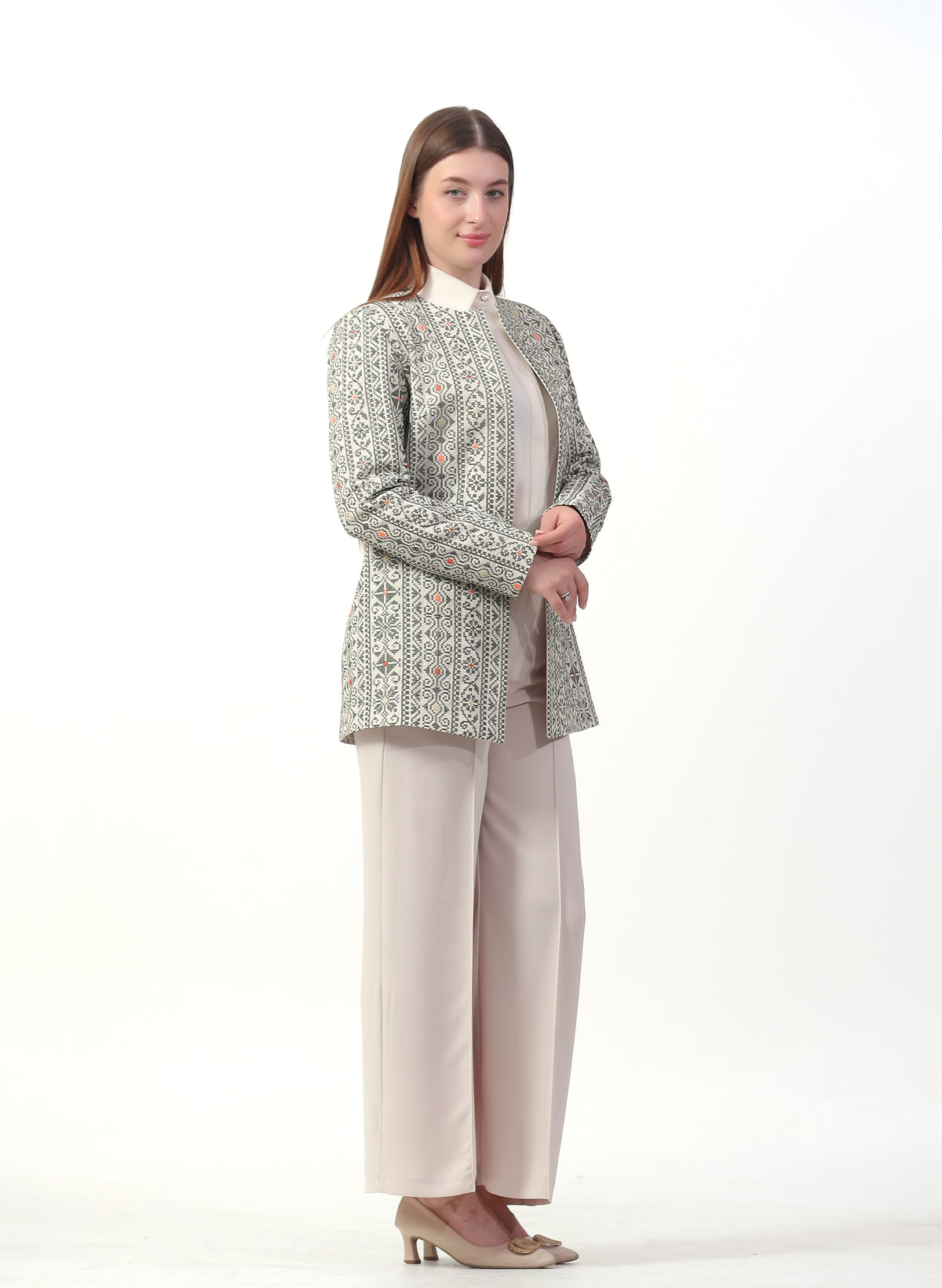 Almazyouna Embroidered Women's Jacket - She Chocolate