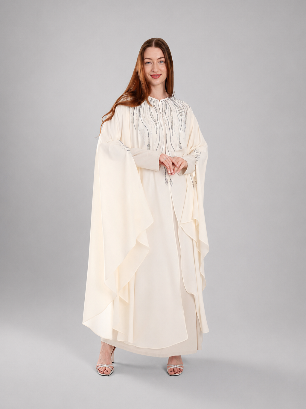 Lama Rhinestone Bisht
