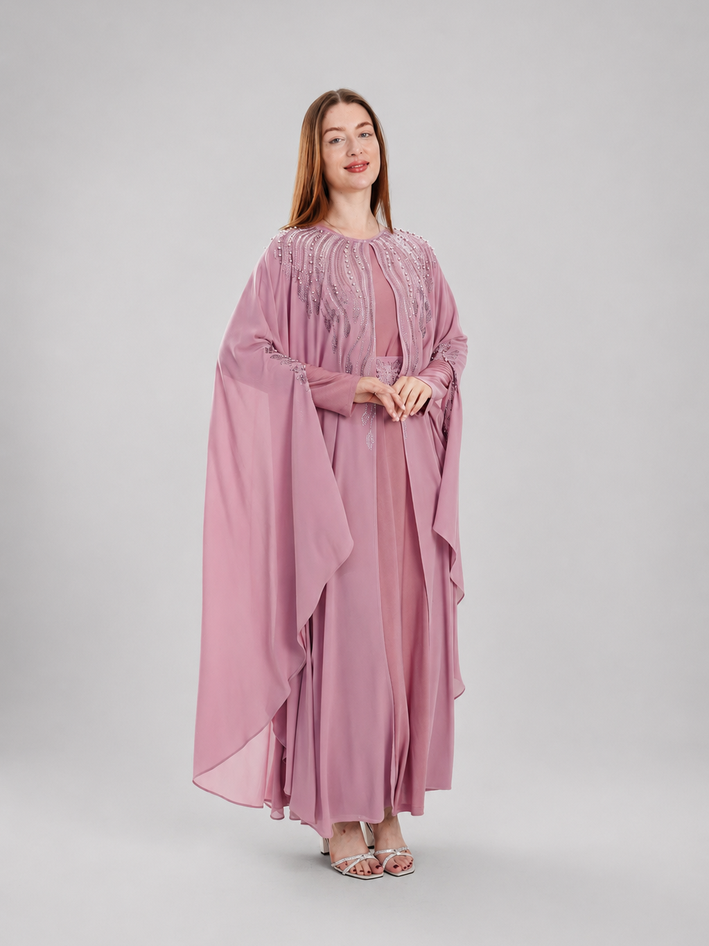 Lama Rhinestone Bisht