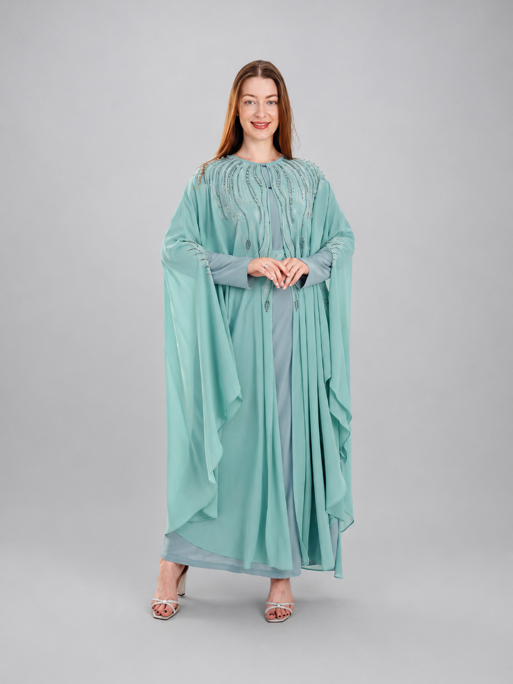 Lama Rhinestone Bisht