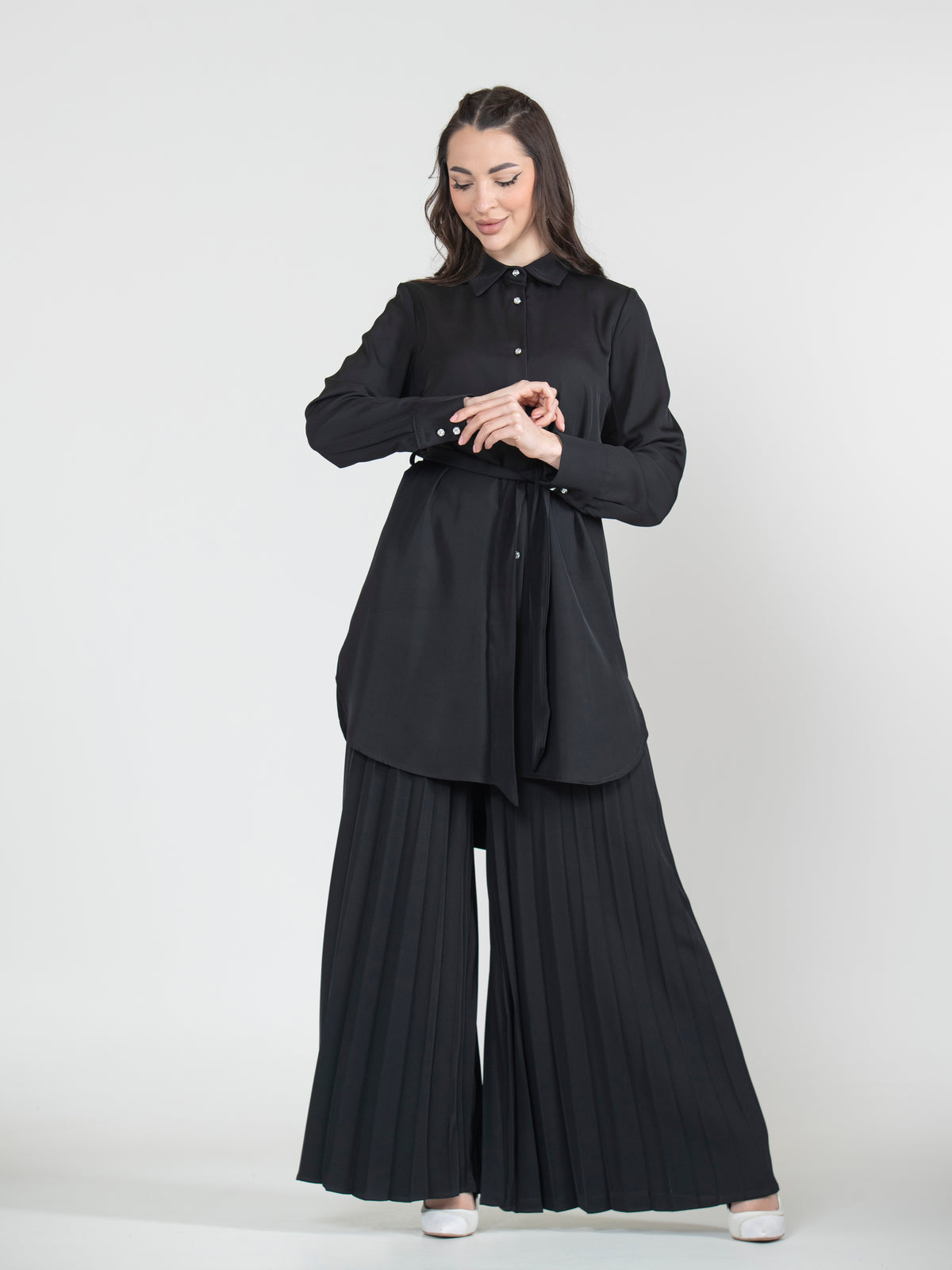 Pleated Whisper Set