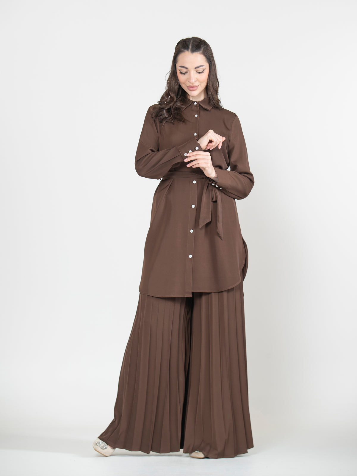 Pleated Whisper Set