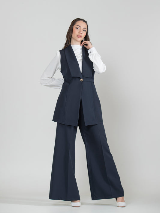 Enchanted Details Vest Set – 3 Pieces