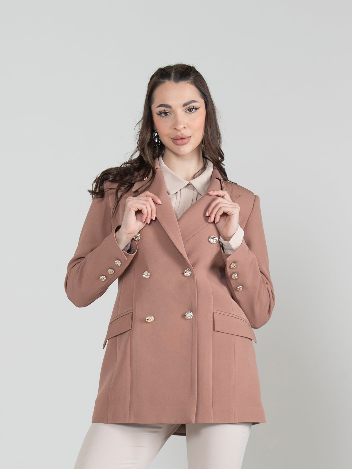 Royal Touch Blazer with Unique Collar