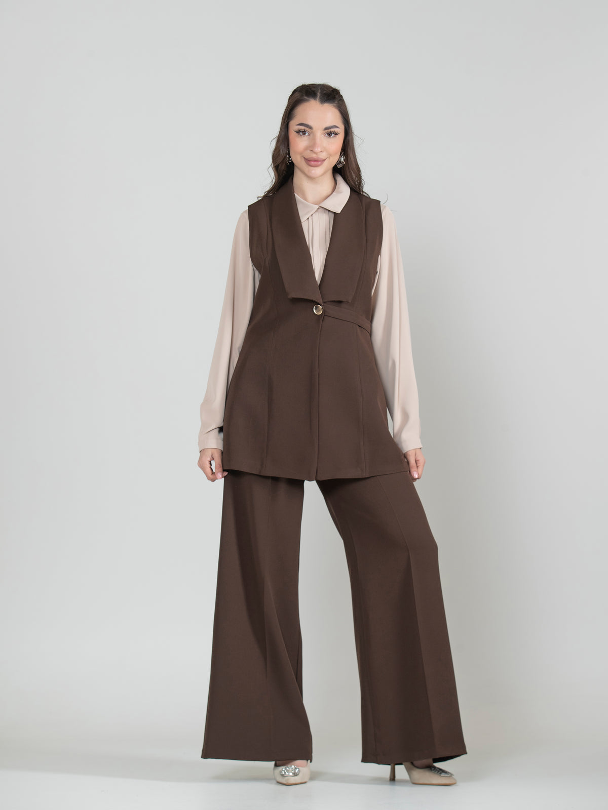 Enchanted Details Three-Piece Vest Set