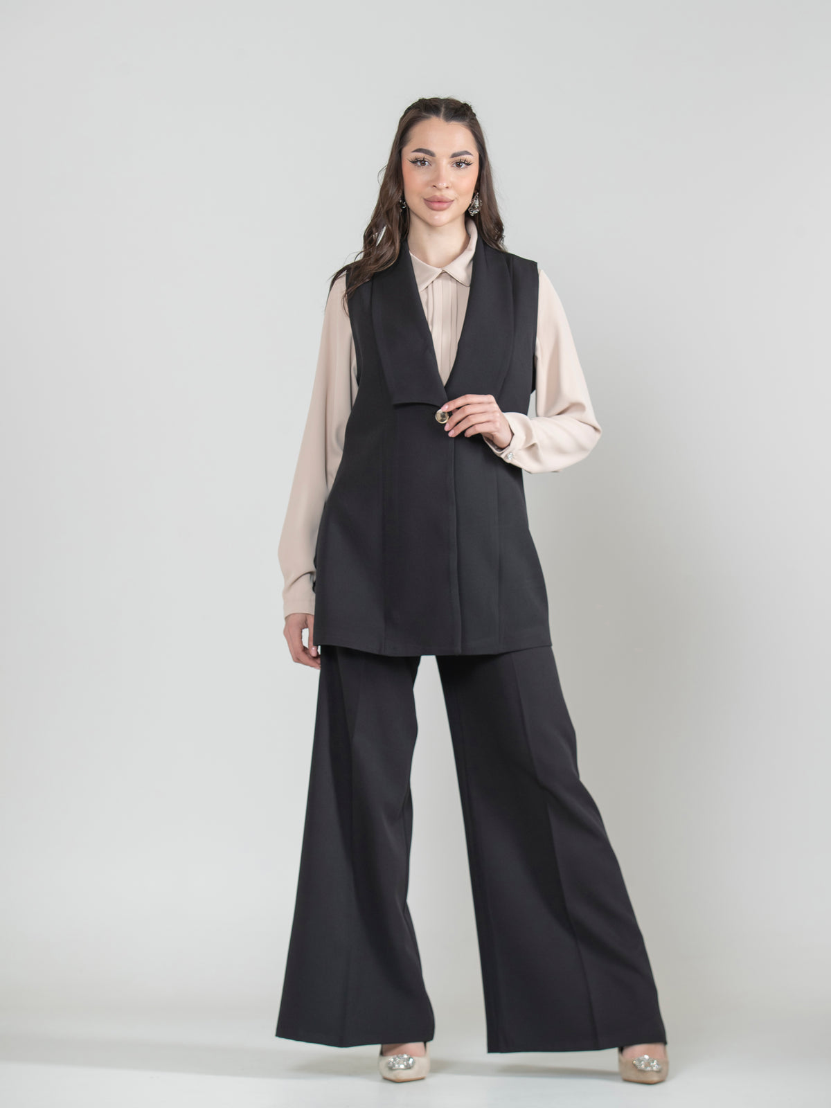 Enchanted Details Three-Piece Vest Set