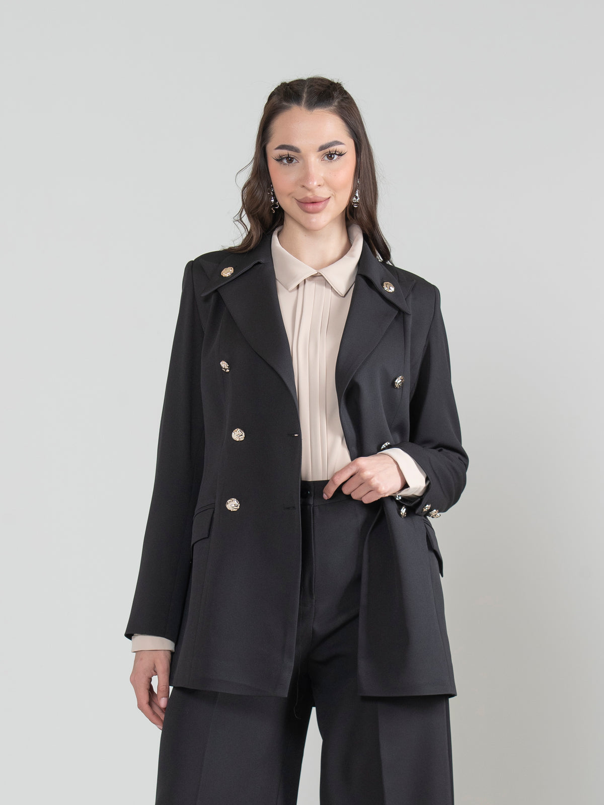 Royal Touch Blazer with Unique Collar
