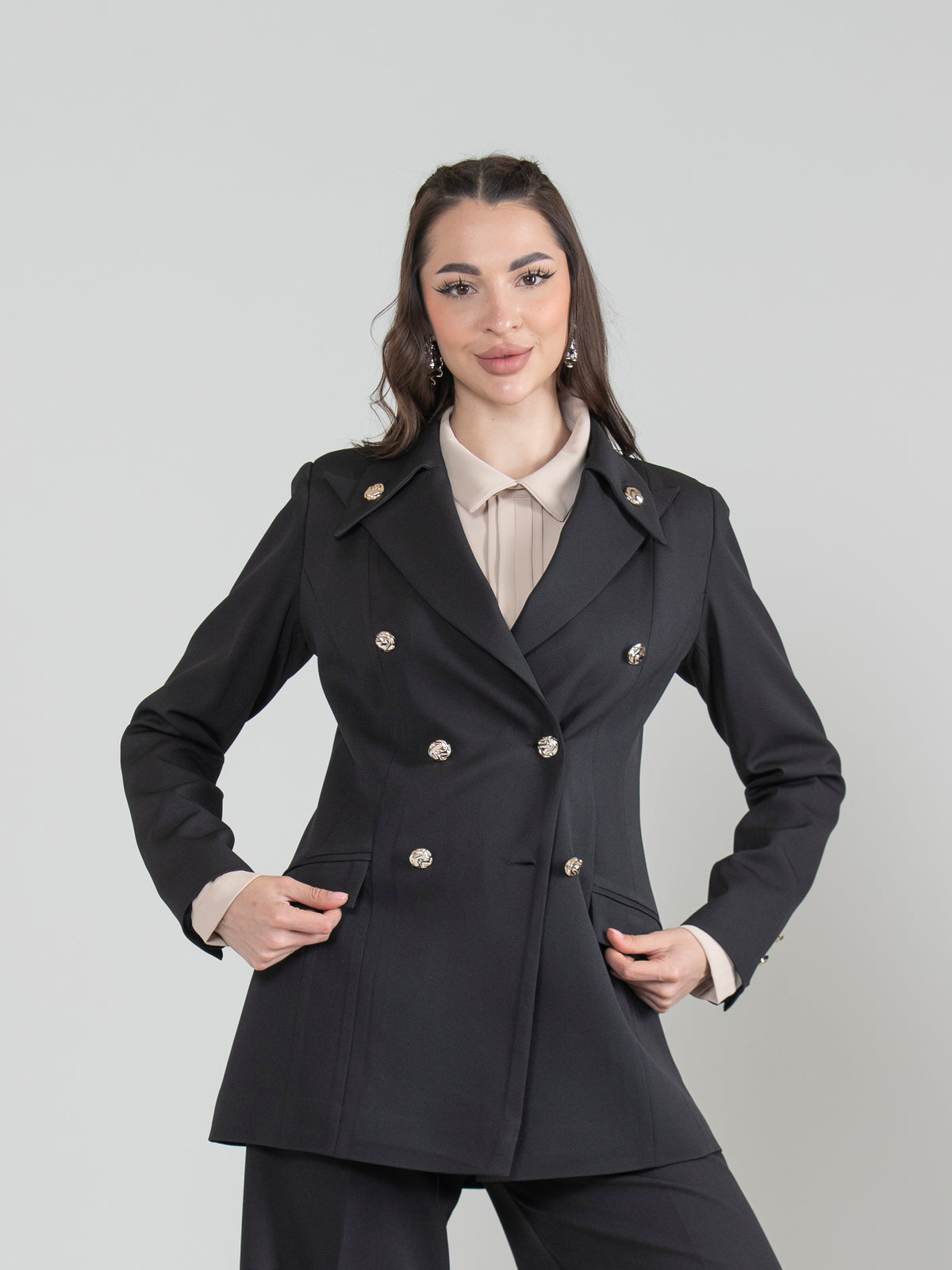 Royal Touch Blazer with Unique Collar