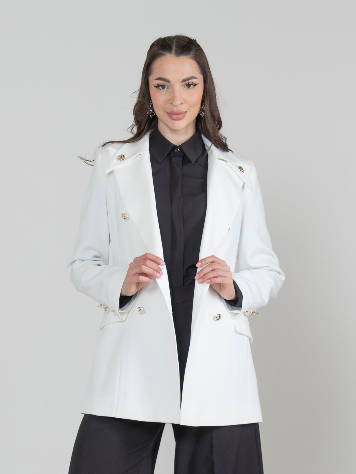 Royal Touch Blazer with Unique Collar