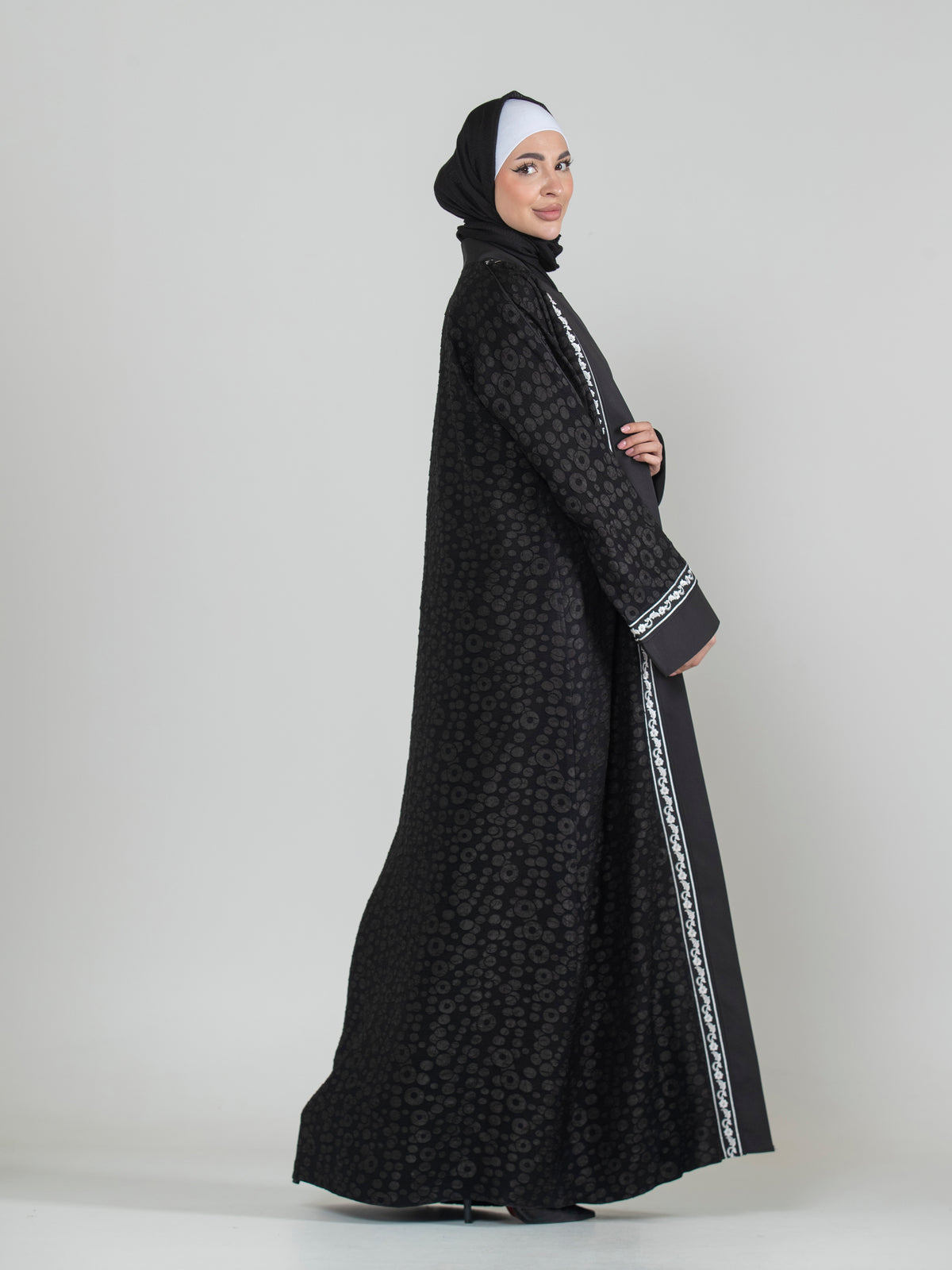 Luxury Silk Prestige Two-Piece Abaya