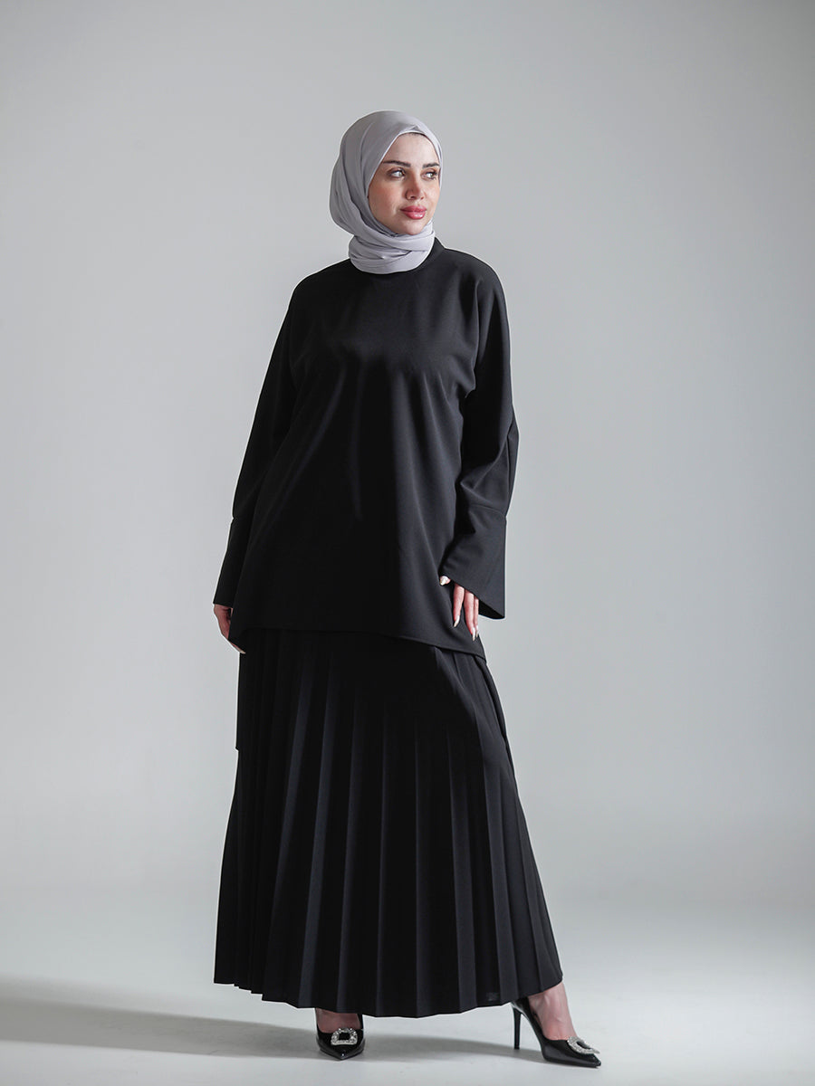 Ward Winter Pleated Skirt Set