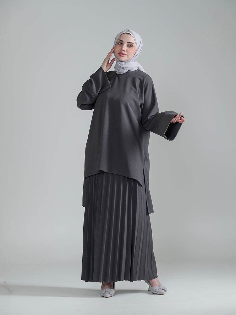 Ward Winter Pleated Skirt Set