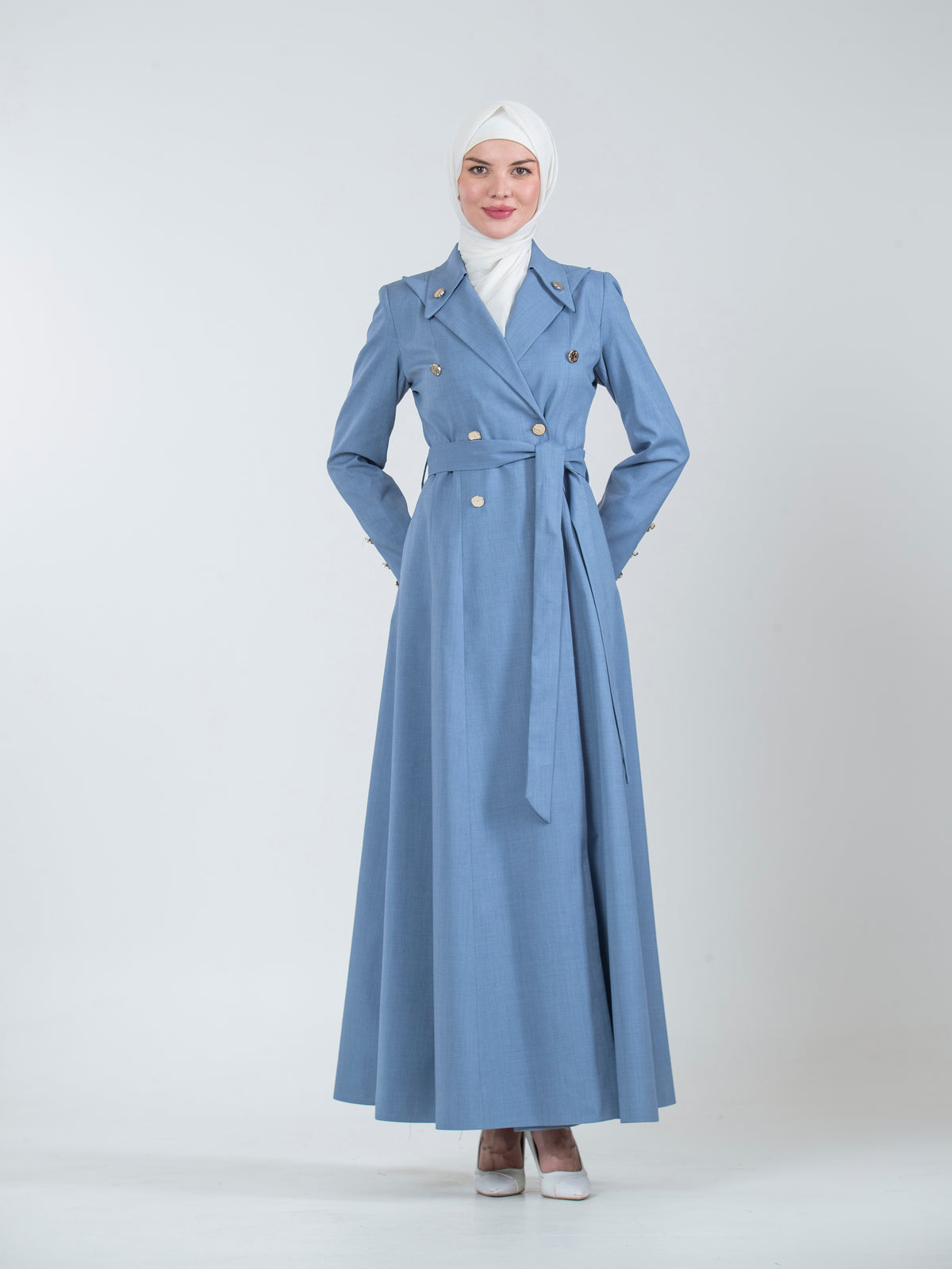 Women's jilbab with a Distinctive Collar