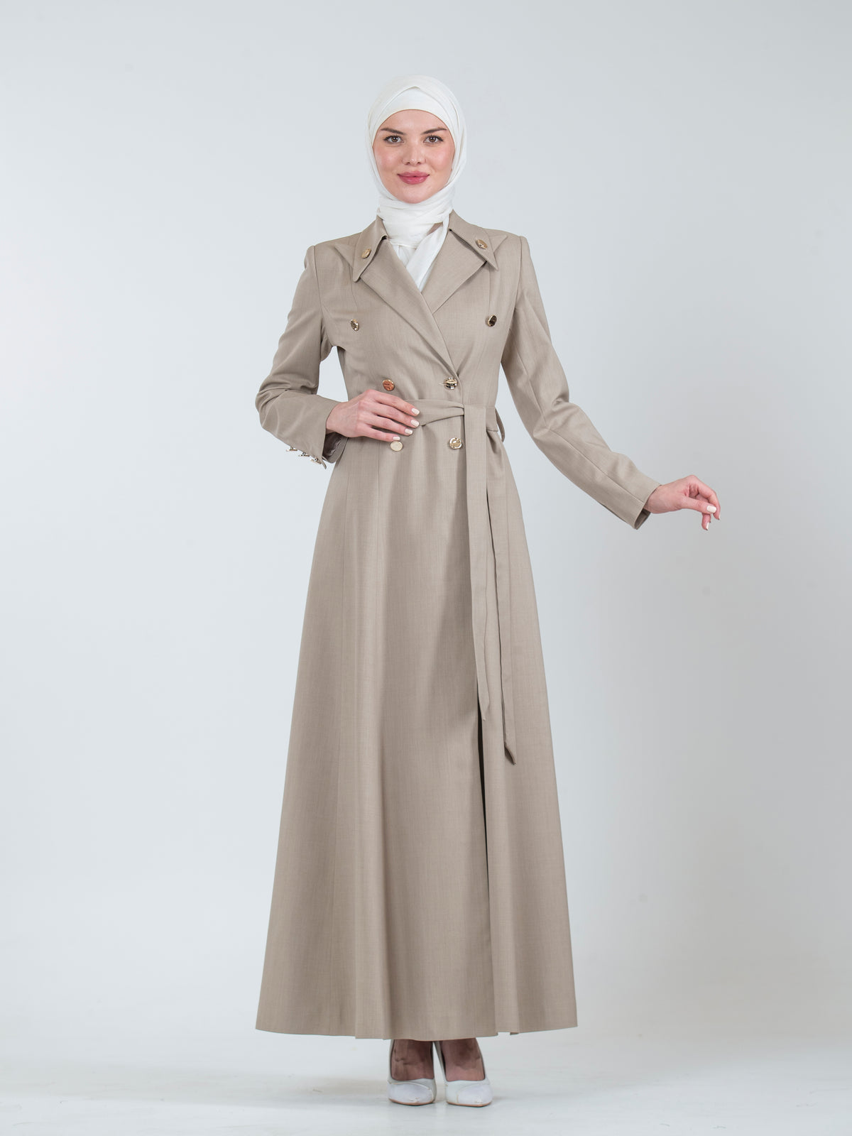 Women's jilbab with a Distinctive Collar