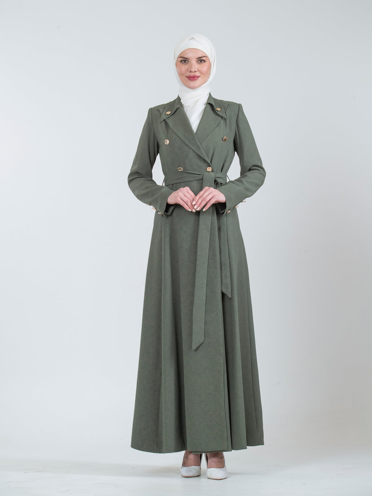 Women's jilbab with a Distinctive Collar