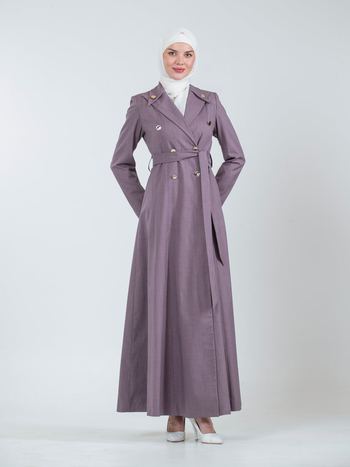 Women's jilbab with a Distinctive Collar