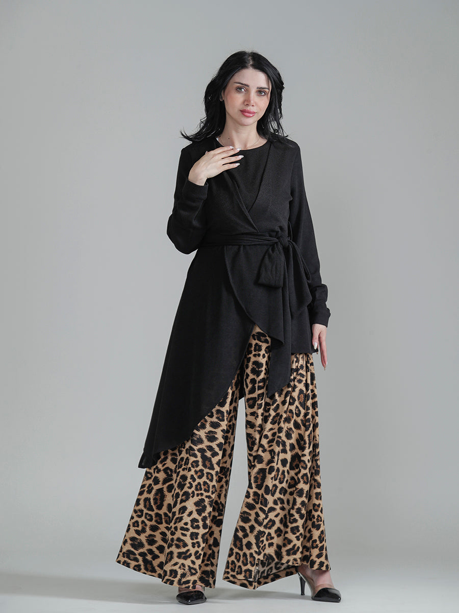 Tiger-Print Culotte Set