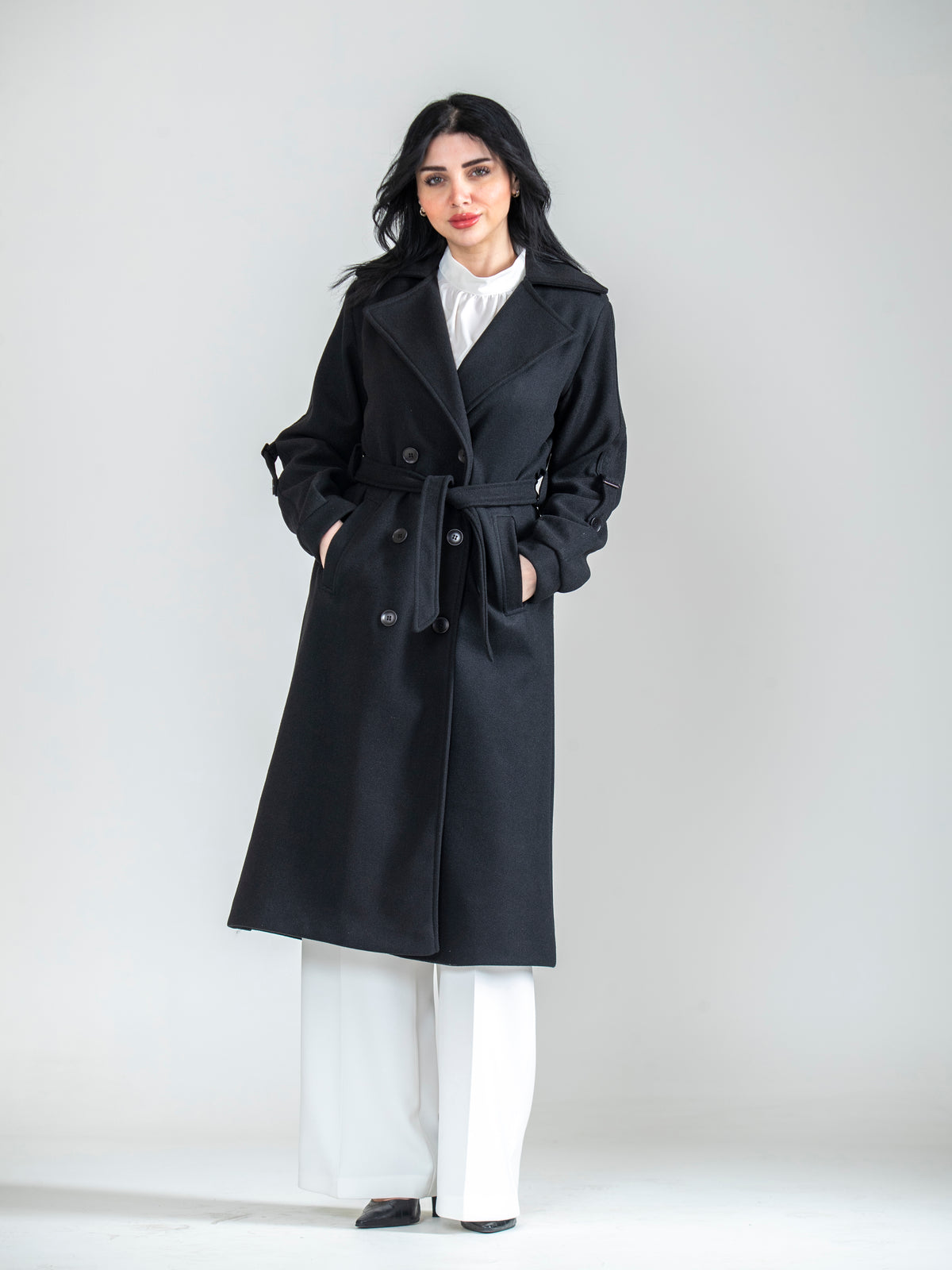 Winter Jacket with Sleeve Detailing - She Chocolate