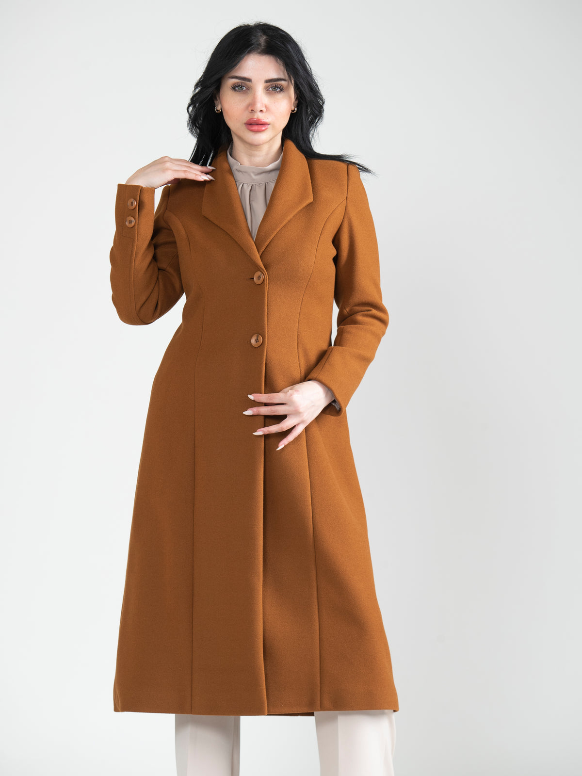 Distinctive Long Jacket - She Chocolate