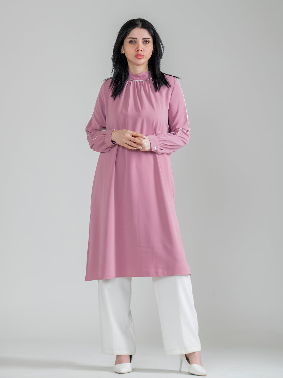 Long Summer Blouse in Sophia Fabric