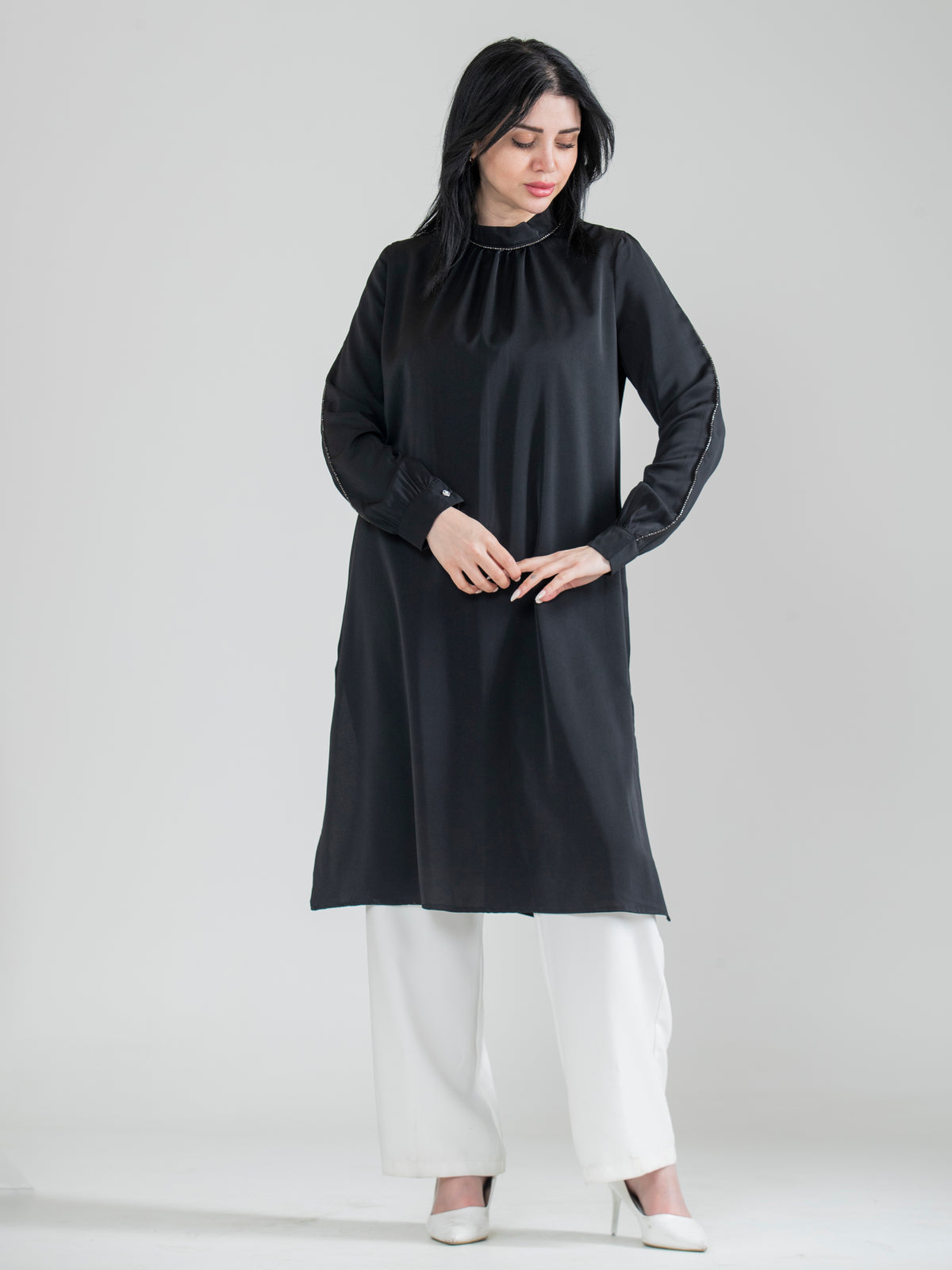 Long Summer Blouse in Sophia Fabric