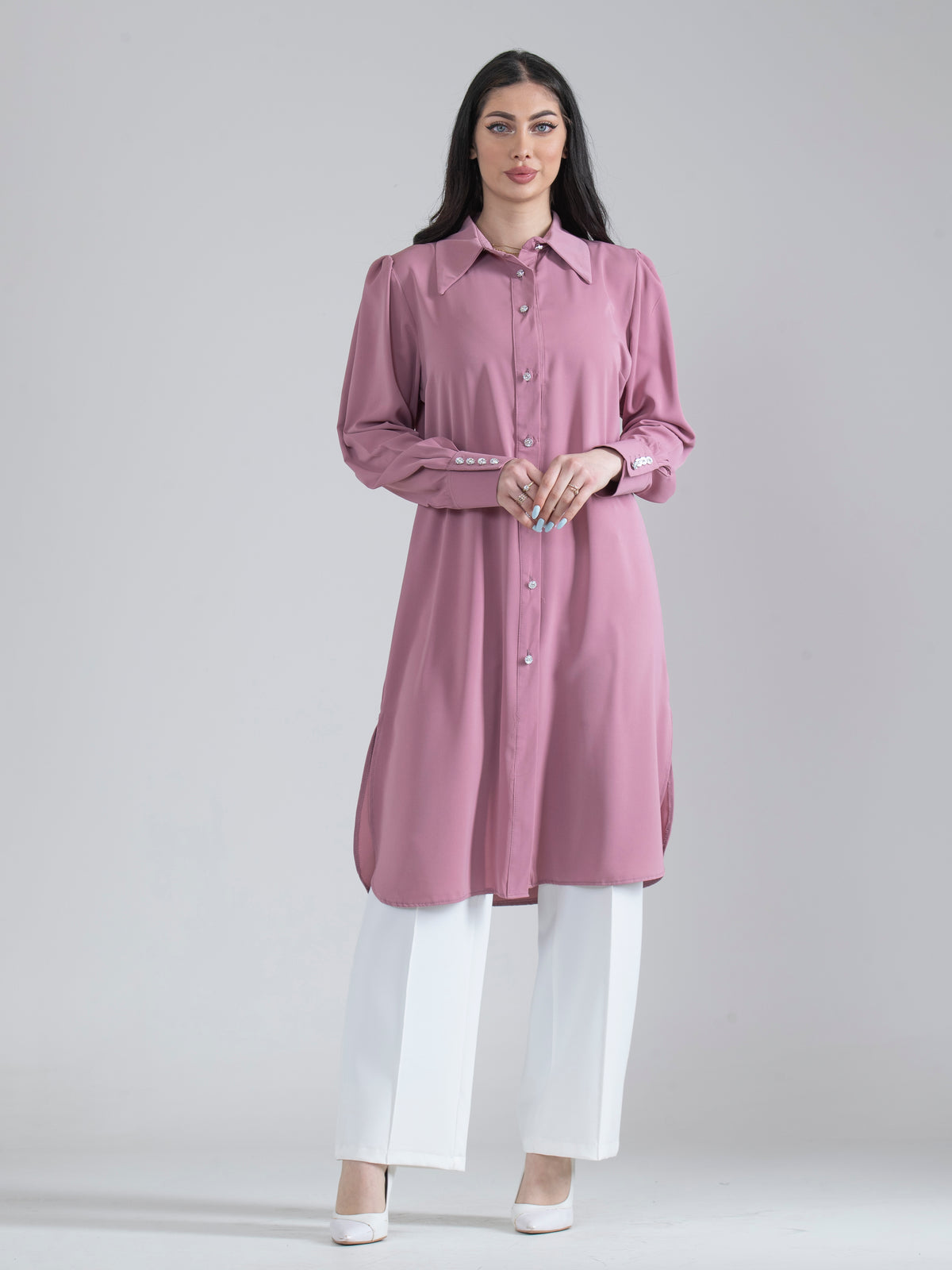Comfort-Fit Long Shirt, Sizes 38–52
