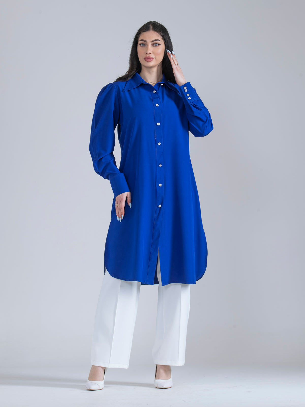 Comfort-Fit Long Shirt, Sizes 38–52