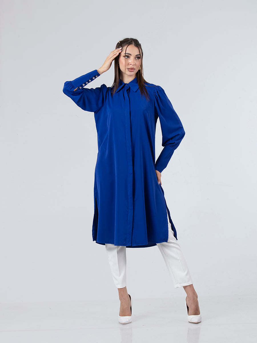 Soft Modest Long Shirt, Sizes 38–52