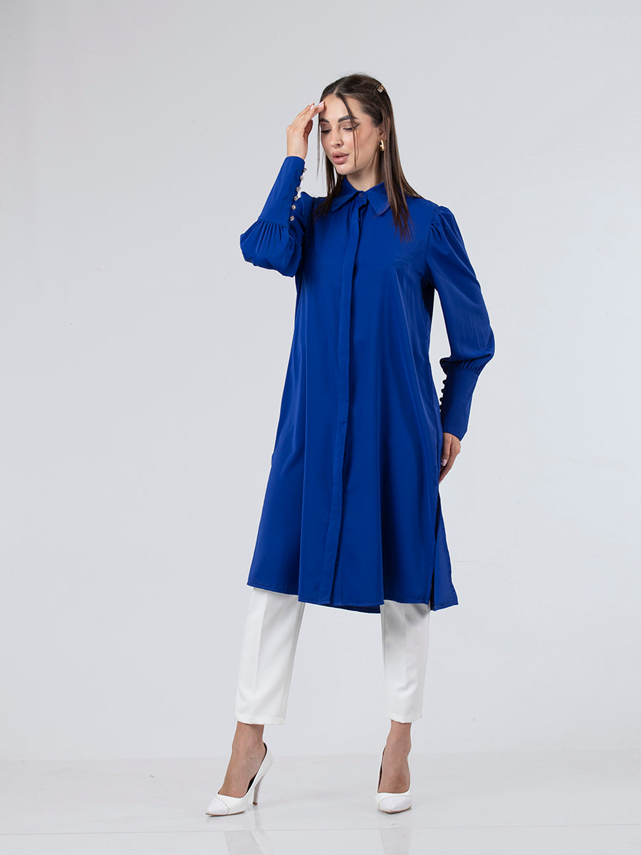 Soft Modest Long Shirt, Sizes 38–52