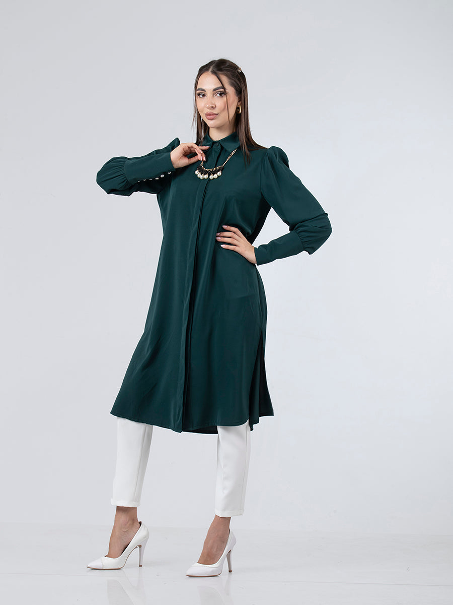 Soft Modest Long Shirt, Sizes 38–52