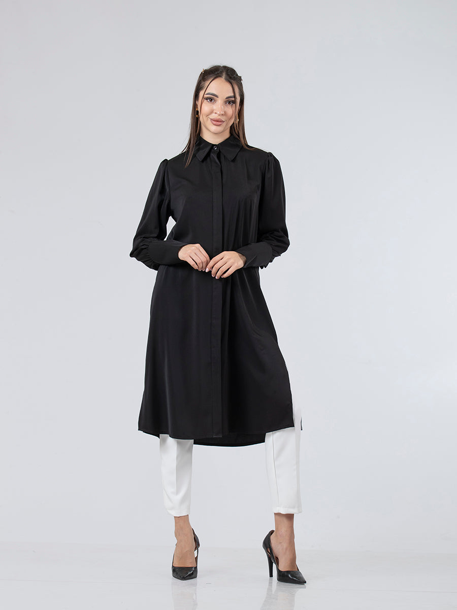 Soft Modest Long Shirt, Sizes 38–52
