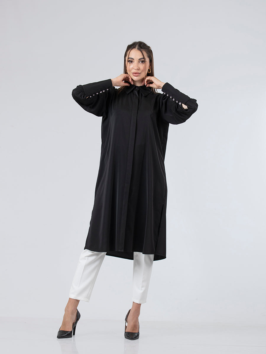 Soft Modest Long Shirt, Sizes 38–52