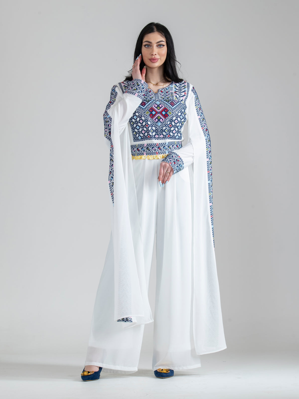 Women's embroidered jumpsuit