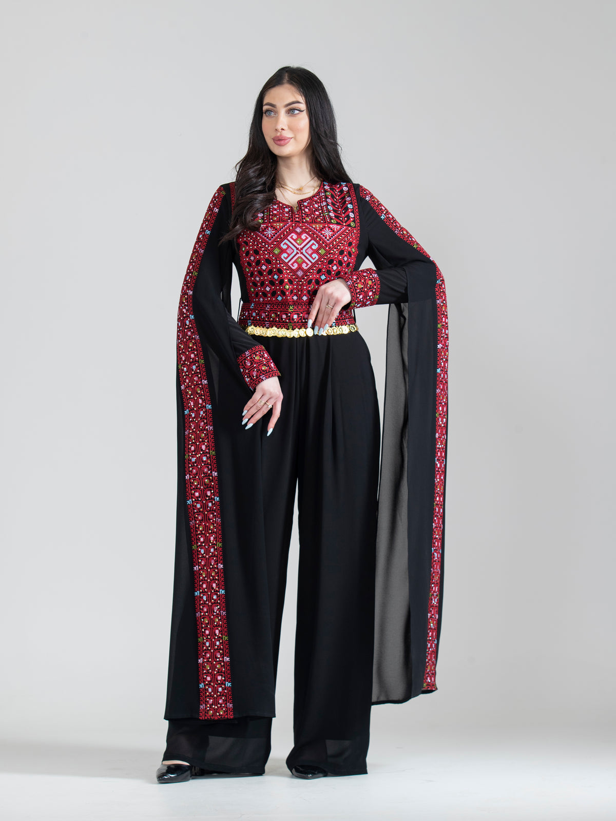 Women's embroidered jumpsuit