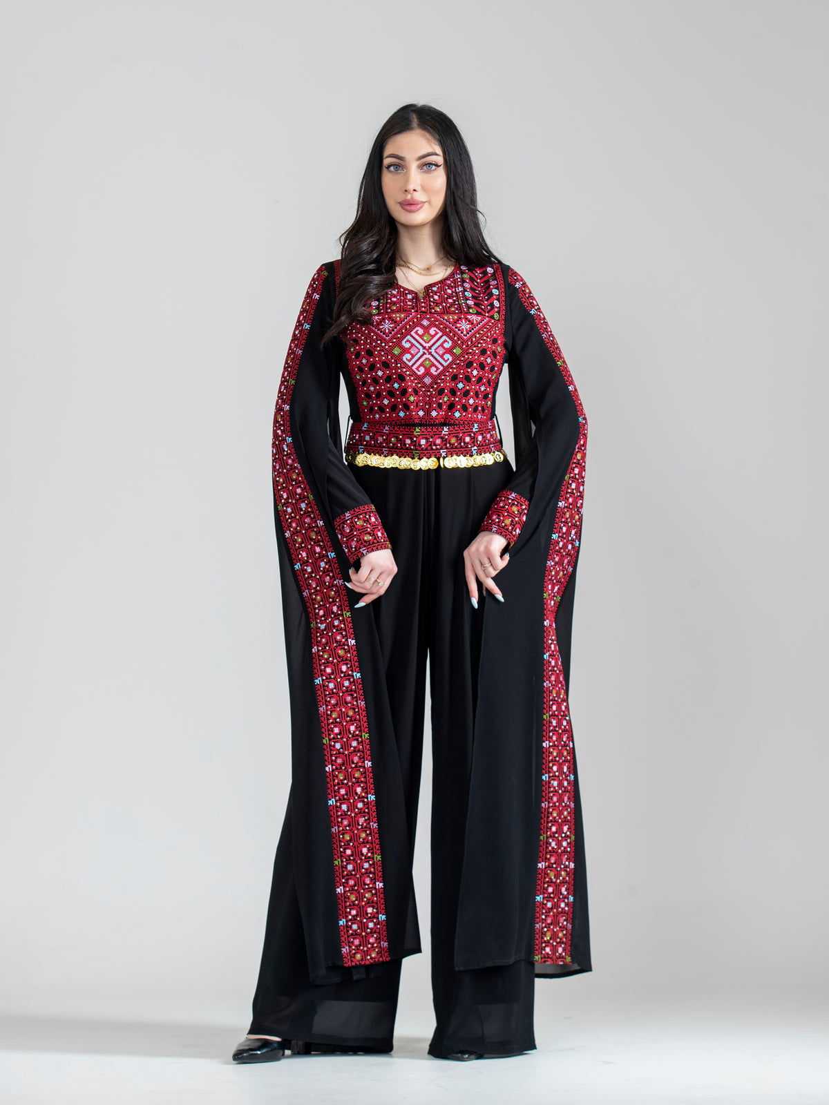 Women's embroidered jumpsuit