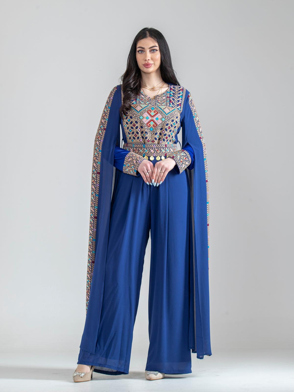 Women's embroidered jumpsuit