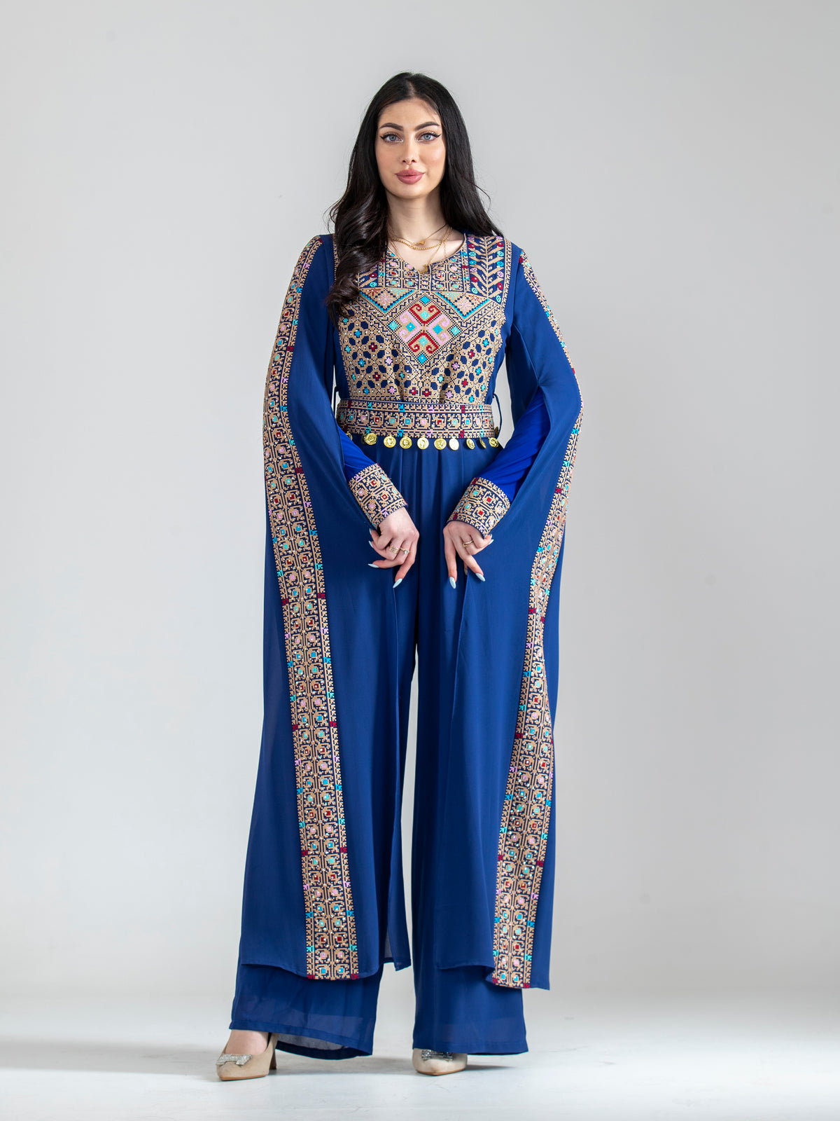 Women's embroidered jumpsuit