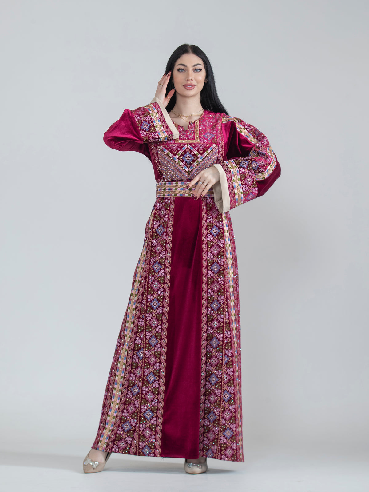 The Embroidered Cypress Jerusalem Women’s Thobe