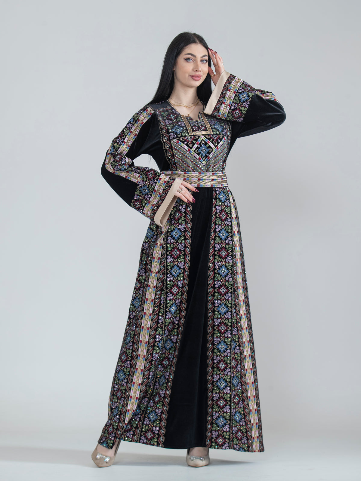 The Embroidered Cypress Jerusalem Women’s Thobe