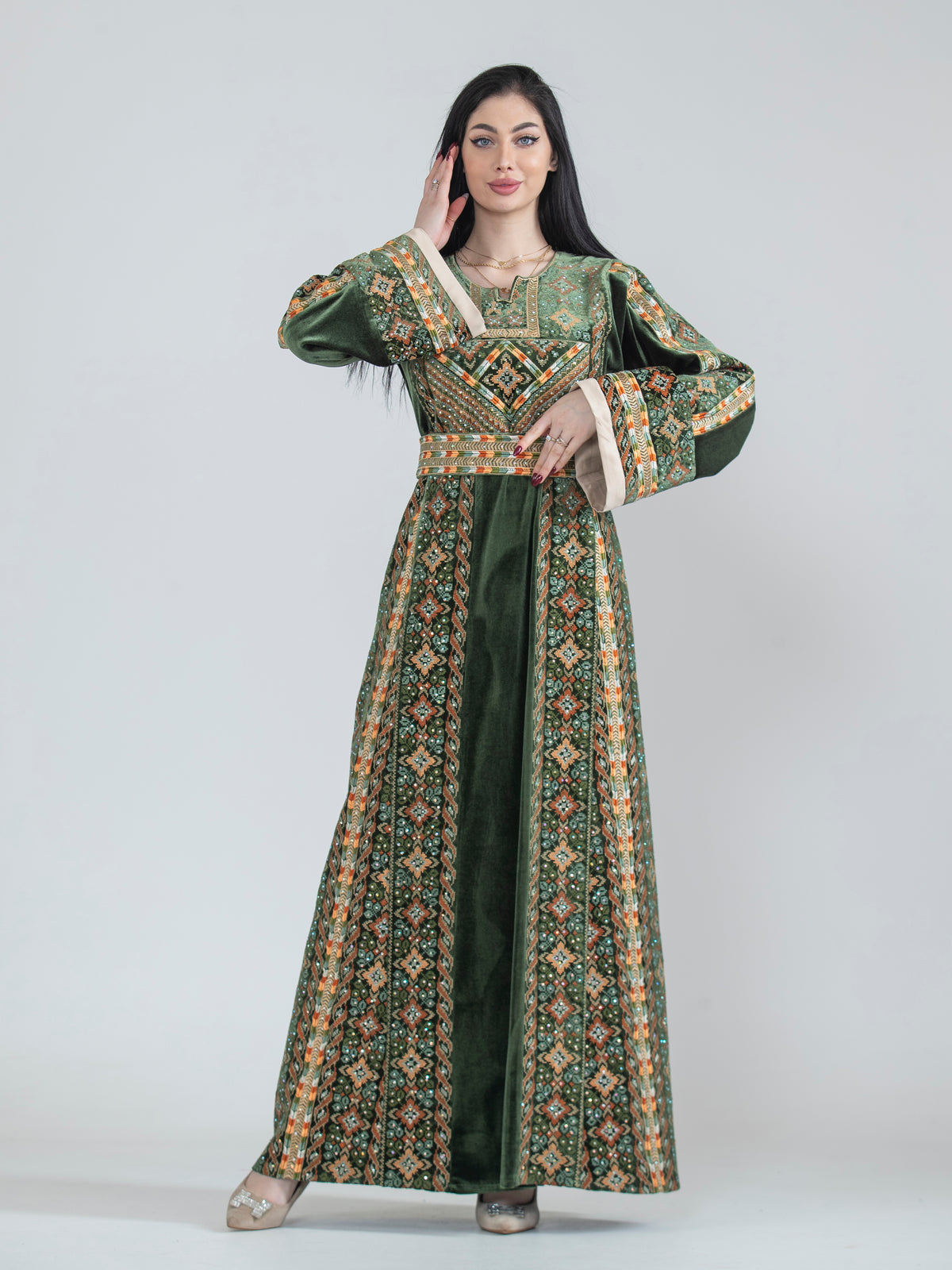 The Embroidered Cypress Jerusalem Women’s Thobe