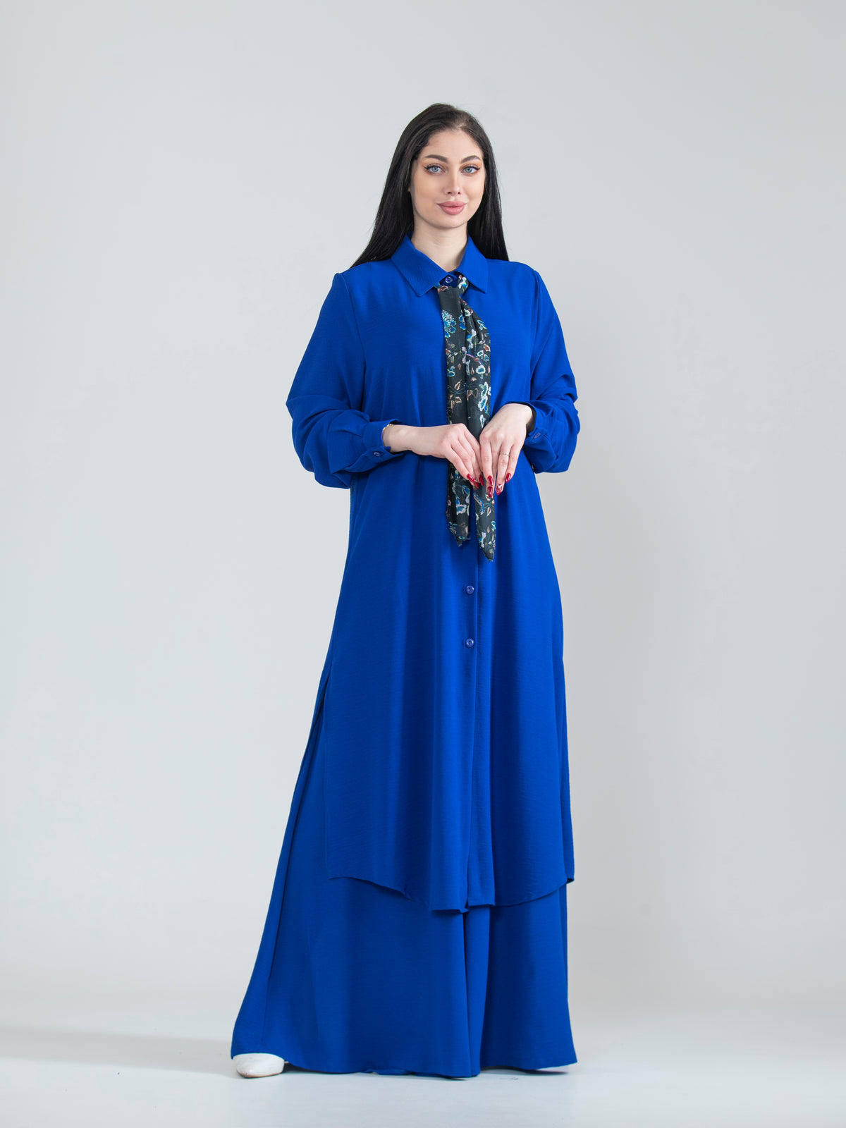 Sabah Long Shirt & Pants Summer Set