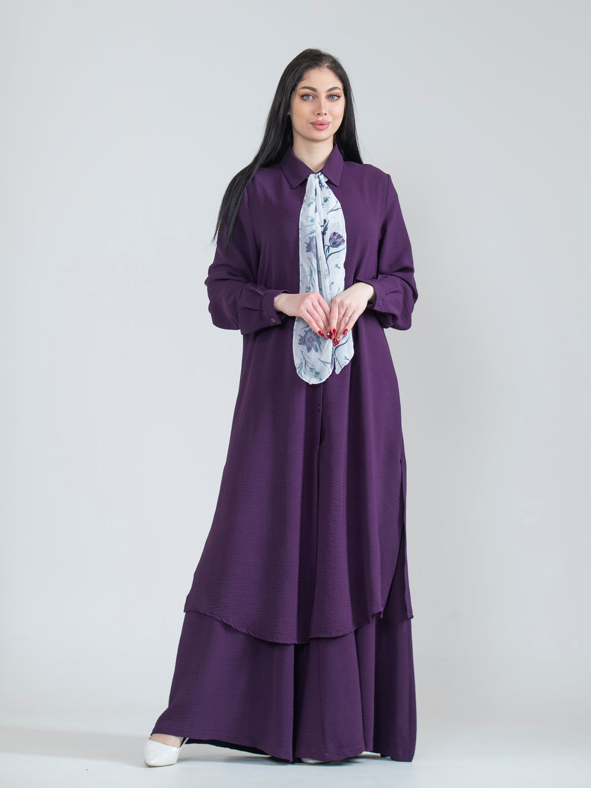 Sabah Long Shirt & Pants Summer Set