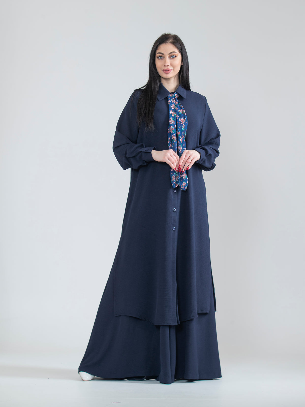 Sabah Long Shirt & Pants Summer Set