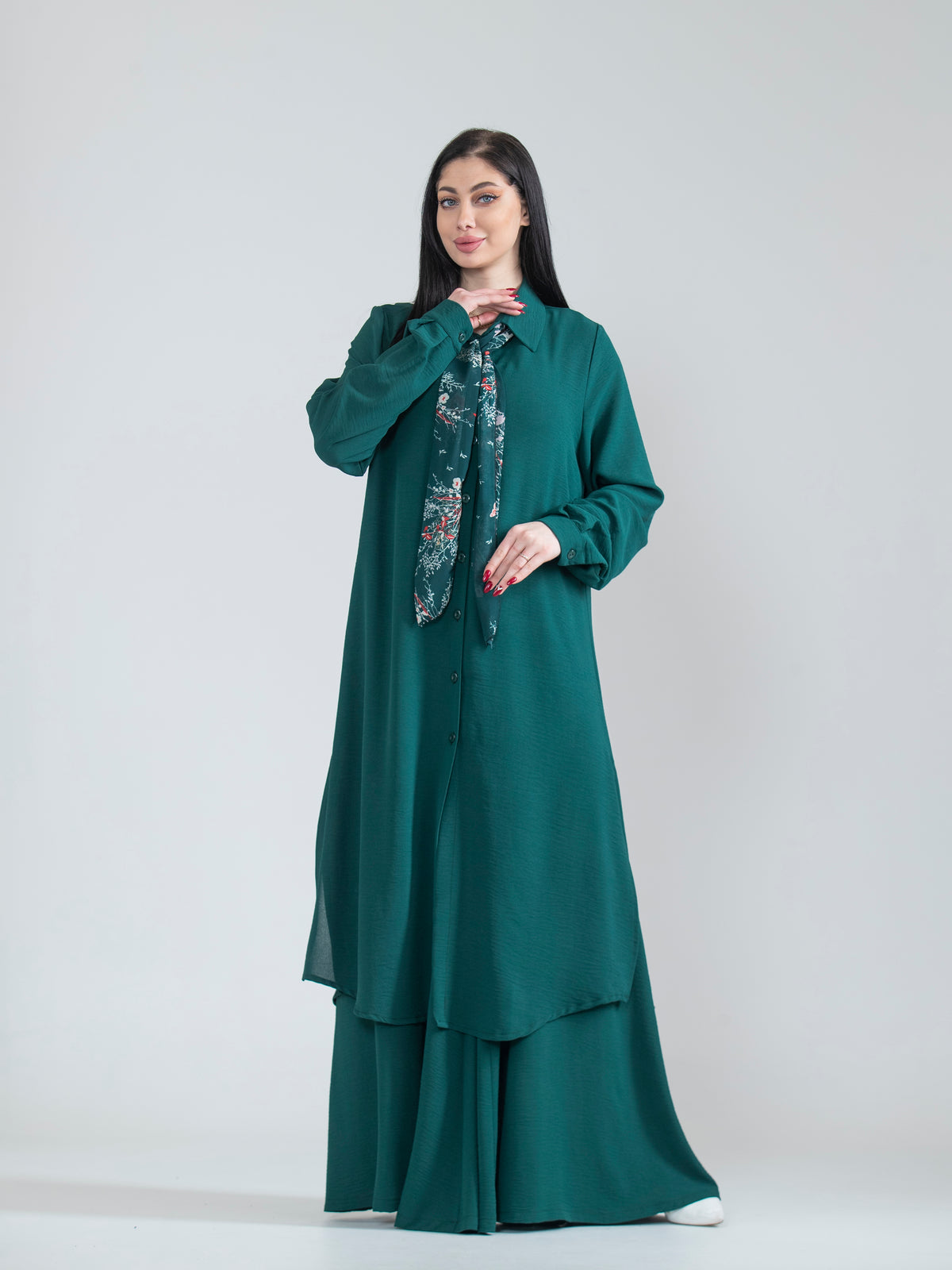 Sabah Long Shirt & Pants Summer Set