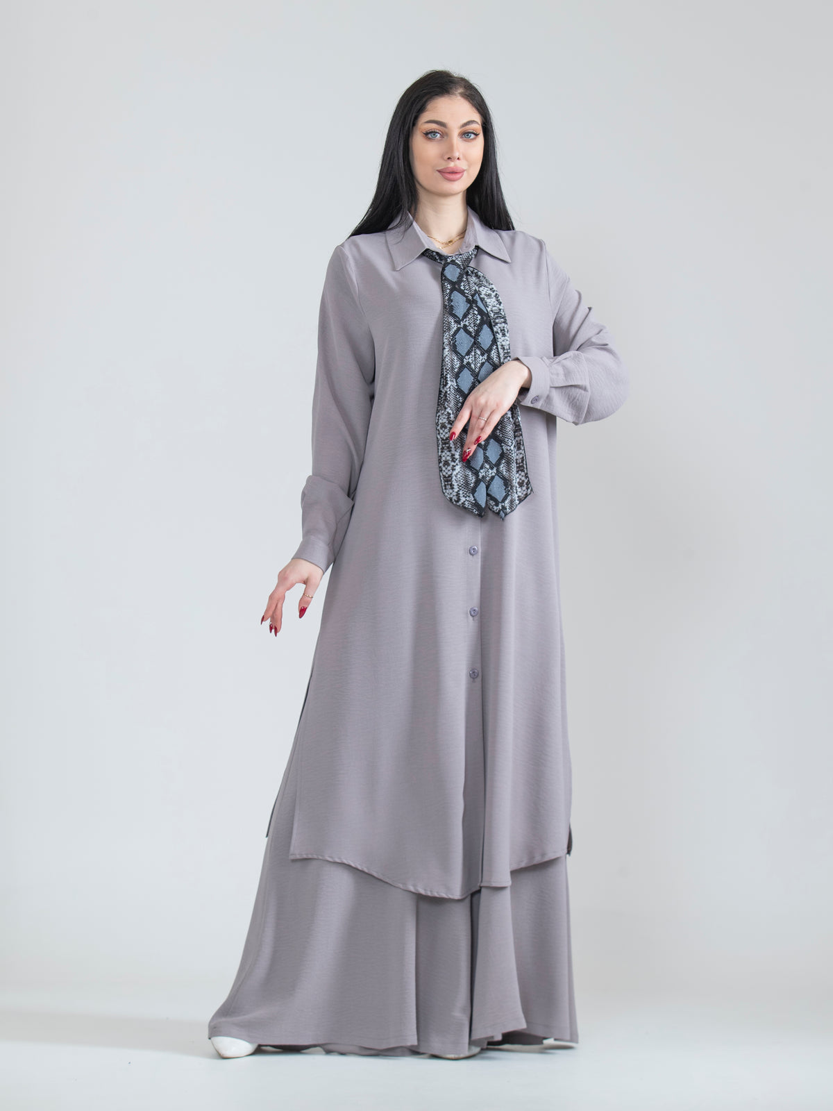 Sabah Long Shirt & Pants Summer Set
